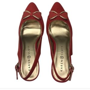 1 HR SALE Karen Scott Womens Gladiss Slingback